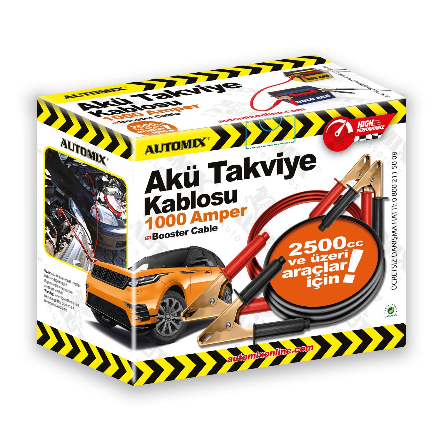 AUTOMIX TAKVIYE KABLOSU 1000 AMP KUTULU